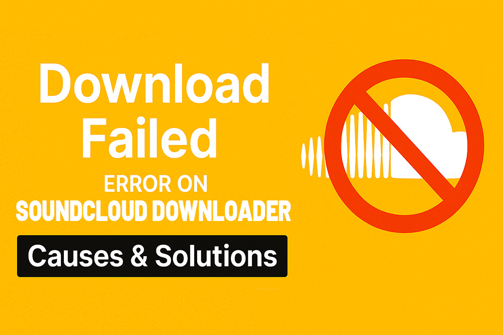 Download Failed” Error on SoundCloud Downloader – Causes & Solutions (2025 Update)